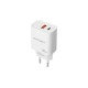CARGADOR PARED 1XUSB-C PD 1xUSB-A/QC 30W BLANCO NANOCABLE